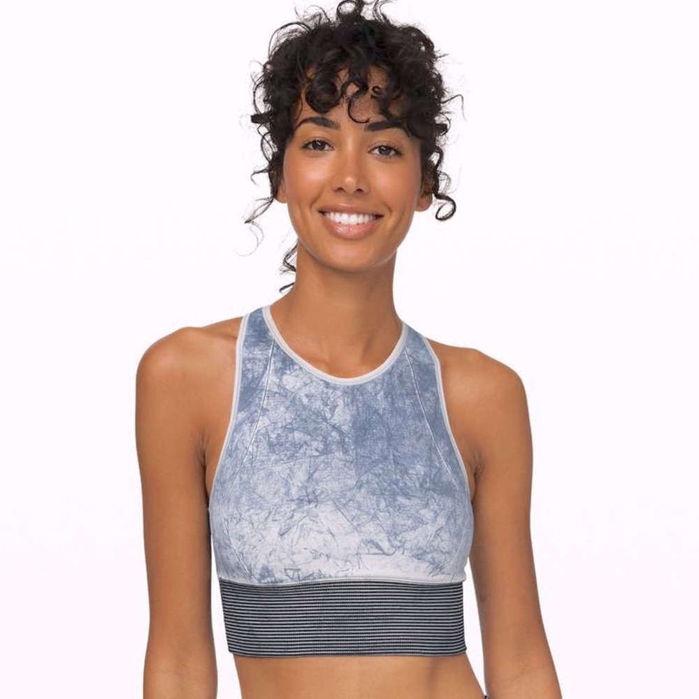 Lululemon Ebb to Train Bra *Wash White/Blue - Size 6